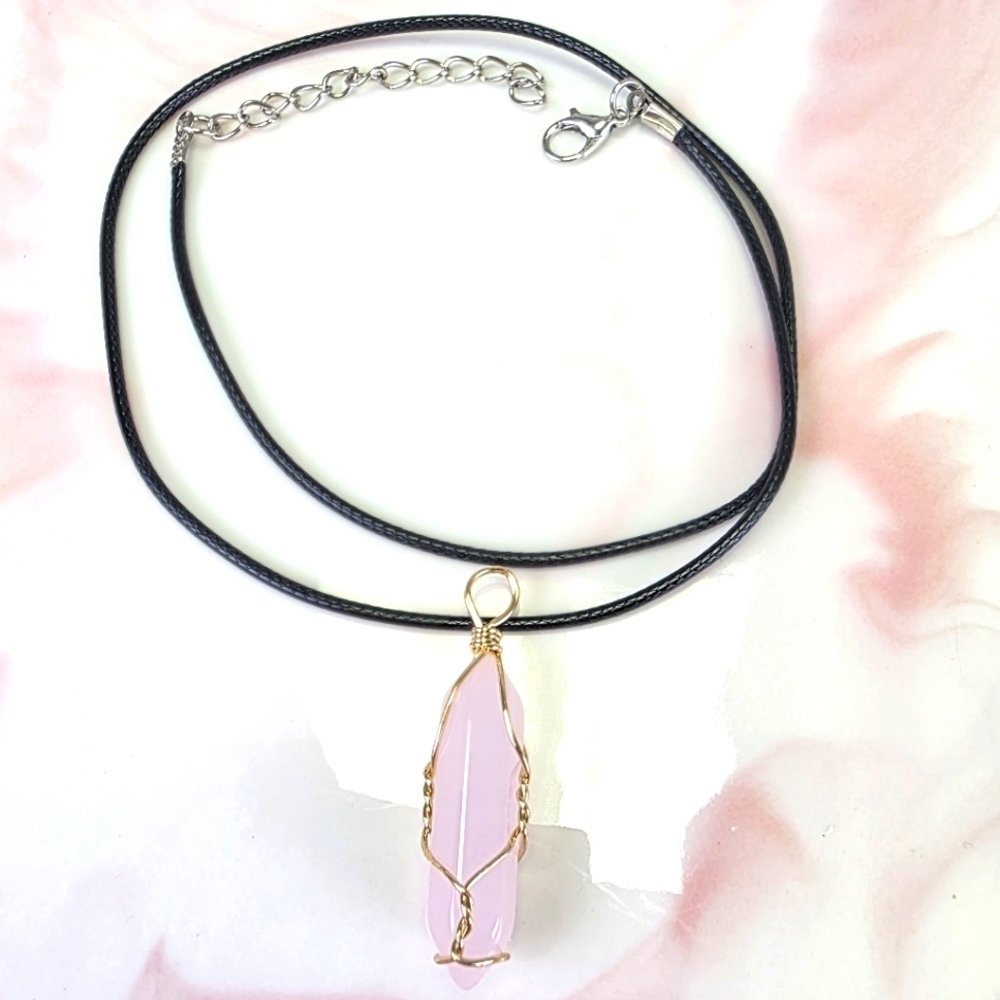 Natural Stone Pendant Necklace
